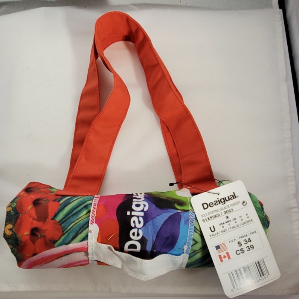 Desigual Foldable Shopping Bag NWT